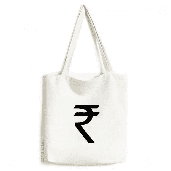 Thailand Currency Symbol THB Tote Canvas Bag Shopping Satchel Casual Handbag