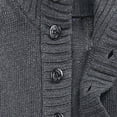 thumbnail image 3 of Awdenio Men's Casual Solid Color Single Breasted Long Sleeved Cardigan Jacket Sweater, 3 of 3