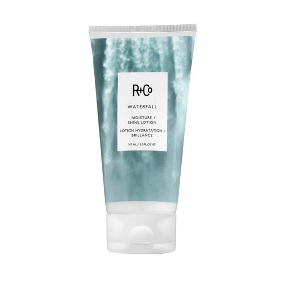 R+Co Waterfall Hair Lotion | Hair Moisturizer for Fine to Medium & Extra-Long Hair | Softens, Adds Shine & Hydrates | 5 Fl Oz