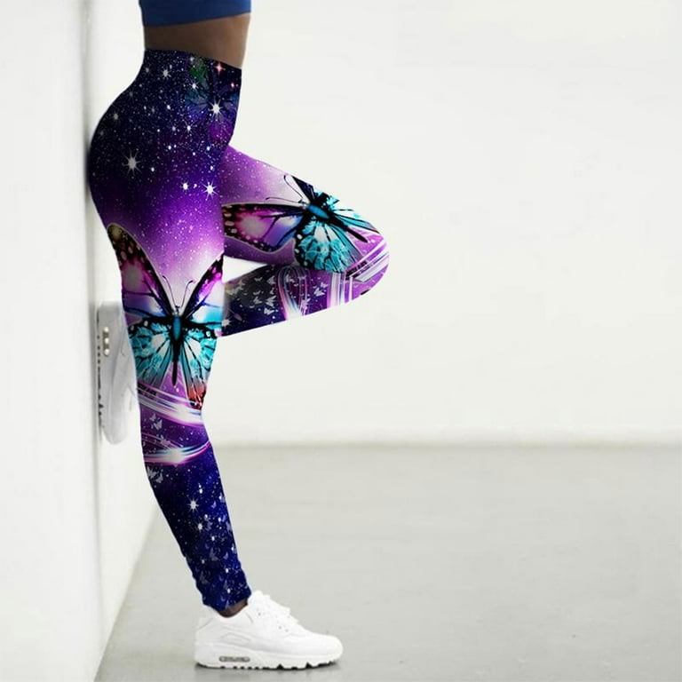  Women's Yoga Pants Butterfly Leggings for Women High