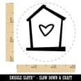 thumbnail image 2 of Birdhouse with Heart Rubber Stamp for Scrapbooking Crafting Stamping - Small 3/4 Inch, 2 of 7