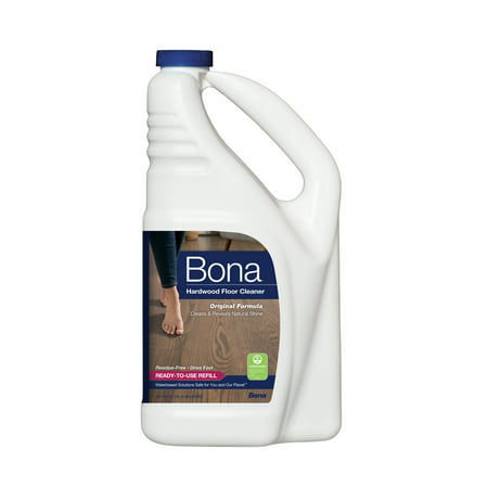 Bona Hardwood Floor Cleaner Refill, 64 fl oz (Best Way To Clean Hardwood Floors Without Chemicals)