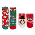 thumbnail image 2 of Christmas Socks Gift Set 4 Pairs Of Festive Patterned Comfortable Cotton Socks Unisex Gift, 2 of 3