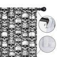 thumbnail image 4 of Blackout Kids Curtains,Black White Skull Stack Pattern Childrens Insulated Curtains Set Of 2,Bedroom Essentials,Toddler Room Decor 42x63in(106x160cm), 4 of 5