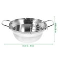 thumbnail image 5 of UPGRATOR 1 Pc Portable Frying Pan Mini Japanese Style 28X13X8Cm Round Silver For Home Kitchen Tool, 5 of 5
