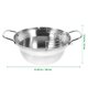 thumbnail image 4 of IDEANATEGRATE 1Ud Sartén Para Freír Portátil De Acero Inoxidable Con Superficie Lisa Uso En Cocina Hogar, 4 of 5