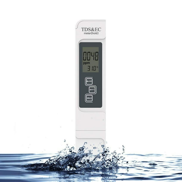 Testeur pH Mètre, Test de pH pour Piscines Mesurant TDS pH EC Température  Testeur de l'eau ph de Qualité pour Eau Potable, Piscine - outil de  savonnerie