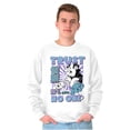 thumbnail image 5 of The Smurfs Cool Kanji Trust No One Men's Crewneck Sweatshirt Brisco Brands M, 5 of 6