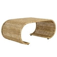 thumbnail image 4 of Safavieh Tamo Coastal Curved Rattan Coffee Table, Light Natural, 4 of 10