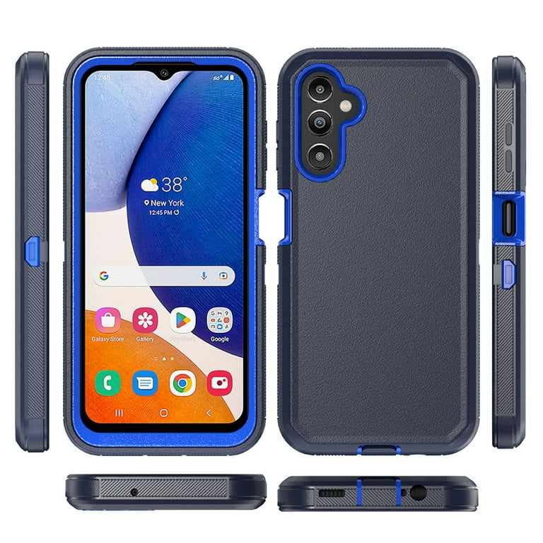 for Samsung Galaxy A15 Case with Screen Protector, Military Grade Rugged  Shockproof Heavy Duty Shell A15 5G Protective Cover for Samsung A15  Magnetic