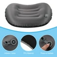 thumbnail image 4 of Uxcell Inflatable Pillow, Large 17 x 13" Ultralight Camping Travel Pillow, Black, 4 of 6