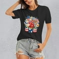 thumbnail image 2 of YDLCAFD Maternity Shirts for Workout Ladies' Top Printed Loose Short Sleeve Top, 2 of 4