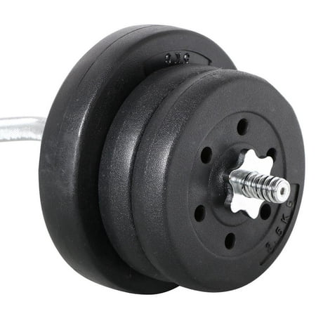 Yaheetech 55lb Olympic Barbell Dumbbell Weight Set Gym Lifting Exercise Workout Olympic Bar Curl