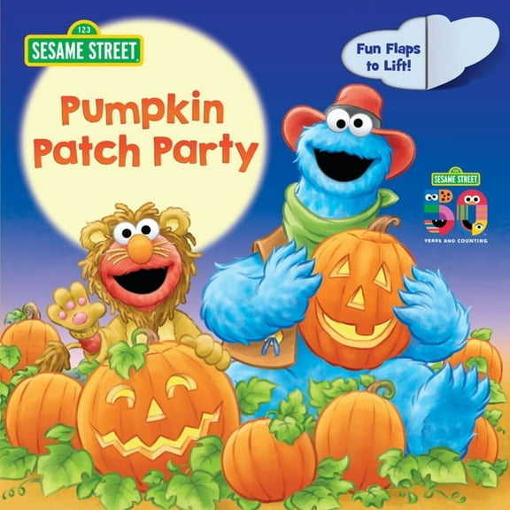 Pumpkin Patch Party (Sesame Street): A Lift-The-Flap Board Book, (Board Book)