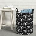 thumbnail image 5 of Gothic Cool Goat Skull Laundry Basket, Laundry Hamper Waterproof Laundry Bag Clothes Hamper Laundry Bin with Handles for Bedroom, Living Room, Kids Room-#, 5 of 5