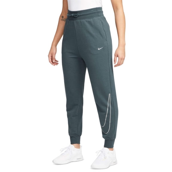 Nike Dri-Fit One Pants Women's Small Deep Jungle Drawstring Waist Jogger FTS518