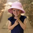thumbnail image 2 of JAN & JUL Girls' Quick Dry Bucket Hat for Swimming, Water Resistant Beach Hat for Babies (S: 0-6 Months, Pink Sorbet), 2 of 7