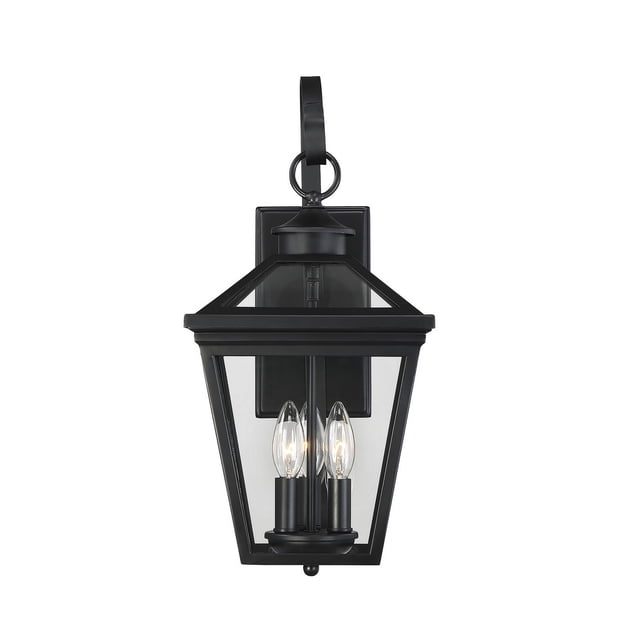 Savoy House Ellijay 3-Light Outdoor Wall Lantern in Black, 19-Inch