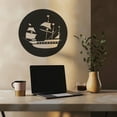 thumbnail image 6 of Violaura Nautical Metal Wall Art - Easy to Install Hanging Perfect for Home, Living Room Decor (36.0" x 36.0"), 6 of 8