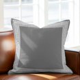 thumbnail image 3 of Gray Geometric Pillow Covers 18x18 Inch, White Greek Key Design Abstract Modern Art Linen Pillowcase with Invisible Zipper, Decorative Throw Pillow Covers Cushion Case for Couch Sofa Bed Living Room, 3 of 9
