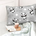 thumbnail image 6 of Disketp Pillow Covers Pandasbetween Clouds And Stars Pattern Throw Pillow Case Cushion Covers,Cushion For Bedroom,Couch,Home-16"X24", 6 of 9