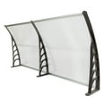 thumbnail image 6 of Zimtown 35.4"x 77" Abc Awning Patio Eaves Outdoor Cover Gray, 6 of 11