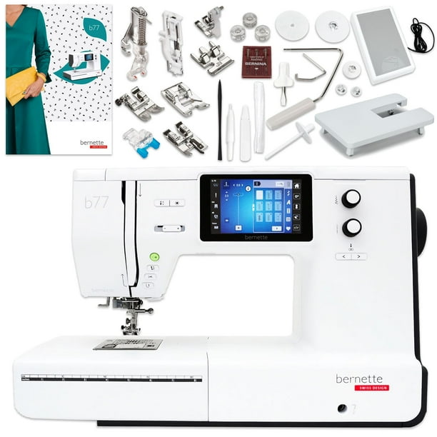 Bernette B77 Deco Sewing & Quilting Machine Bundle - Walmart.com