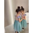 thumbnail image 5 of Vestido de Sirenita de Disney para niñas de 2, 4 y 8 años, disfraz de princesa Ariel, vestidos para niños, fiesta de cumpleaños de carnaval, conjuntos de ropa de sirena, 5 of 5