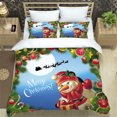 thumbnail image 1 of Christmas Series 3D Digital Printing Three -piece Set 203*228cm Bedding, 1 of 7