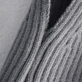 thumbnail image 2 of kusrkot 's Long Puff Sleeve Knitwear Pullover Crop Top Short - Gray, 2 of 6