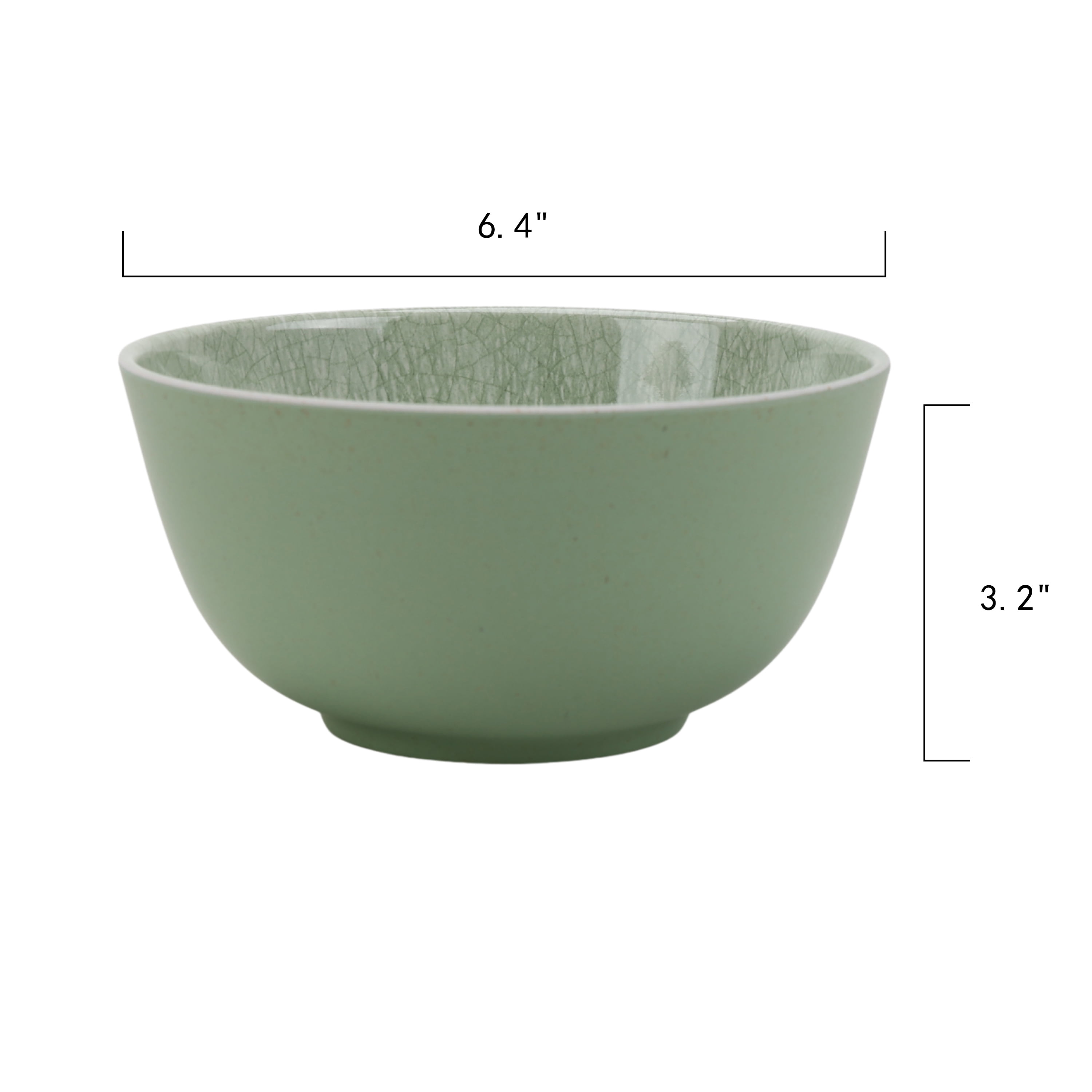 Better Homes & Gardens 12-Piece Bamboo Melamine Green Reactive Dinnerware Set
