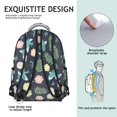 thumbnail image 5 of Pioneer Flower Floral Print Pattern Backpack for School, Cute School Bag with Adjustable Shoulder Straps and Padded Back, 15.3"x11"x7.1", 5 of 5