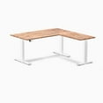 thumbnail image 5 of Desky Softwood L-Shape Sit Stand Desk - Acacia / 60 X 30 X 62 X 20 Inches / Matte Black, 5 of 9