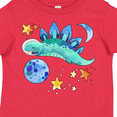 thumbnail image 4 of Inktastic Stegosaurus Space Dinosaur with Stars and Planet Boys or Girls Toddler T-Shirt, 4 of 5