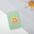 thumbnail image 5 of Unique Bargains 1 Set Contact Lens Case Contact Lens Container Contact Lens Carrier Chick Pattern 1.77"x2.48"x1.1" Green, 5 of 5