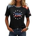 thumbnail image 6 of idosla 250 Anniversary USA Shirt Women's Short Sleeve T-Shirt Patriotic American Flag Eagle Tops 1776-2026 Tshirt Gifts (Red, S), 6 of 7