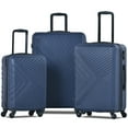 thumbnail image 2 of 3 Piece Navy Luggage Travel Set, 20" 24" 28" Carry on Luggage with Spinner Wheels, Lightweight Hard Case Luggage Travel Suitcase Christmas Gifts for Business Trip Holiday Travel Cruise, 2 of 12