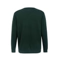 thumbnail image 3 of Krumba Men's Cotton Oversized V-Neck Classical Pull-On Sweater 5XL Green, 3 of 6