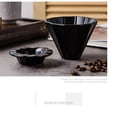 thumbnail image 2 of Pour over Coffee Maker Set Vintage Ceramic Pour over Coffee Dripper Set Coffee Filters,for Home Cafe Restaurant Camping,1 x filter cup 1 x coffee cup,Black, 2 of 6