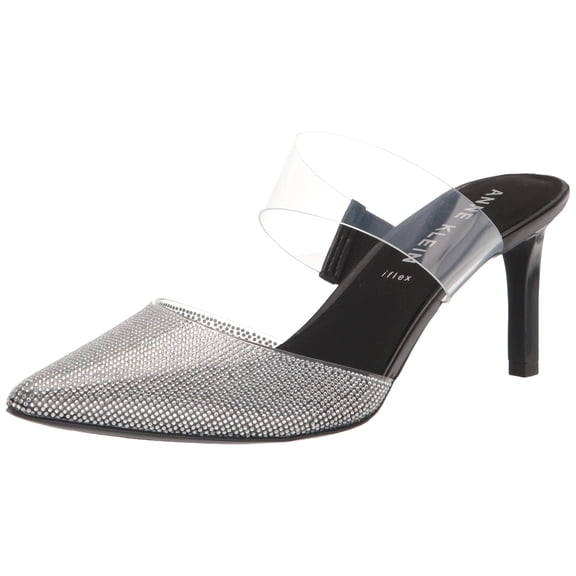 Anne Klein Roz-C,Crystal/Black,8.5