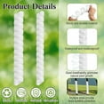 thumbnail image 2 of 8PCS Tree Protectors 2 Size Plastic Spiral Tree Guard Tree Trunk Protector Wrap Tree Bark Protector Tube Tree Wraps, 2 of 10