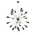 thumbnail image 3 of Stilnovo Style 32 Arms 24 Light Mid Century Brass Sputnik chandelier light Fixture, 3 of 8