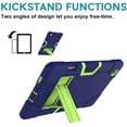 thumbnail image 3 of FIEWESEY Case for Samsung Galaxy Tab S6 Lite, Heavy Duty Shockproof Rugged Full Body Protective Case With Stand for Samsung Galaxy Tab S6 Lite 10.4 Inch 2024/2022/2020 (Navy/Green), 3 of 7