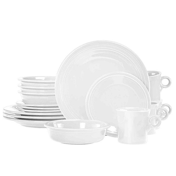 Fiesta 16Piece Dinnerware Set in White