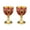 Golden Red, variant on CIYISON 2Pcs 30ml Wine Cup Vintage Medieval Goblet Drinking Glass Metal Wine Glass