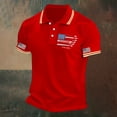 thumbnail image 5 of WERYOUNG Short Sleeve Patriotic Shirts Red White Blue Graphic Collared Shirt USA Fourth Of July Celebration Button Down Shirts Versatile Top XXXL, 5 of 5