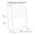 thumbnail image 5 of Cabecera Matrimonial Rogga Majestic Plata, 5 of 5