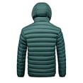 thumbnail image 4 of Wrtxtat Men's Jacket Winter Warm Heavyweight Solid Color Full Zip Puffer Jackets Detachable Hood Windproof Puffy Outerwear Green XXL, 4 of 4