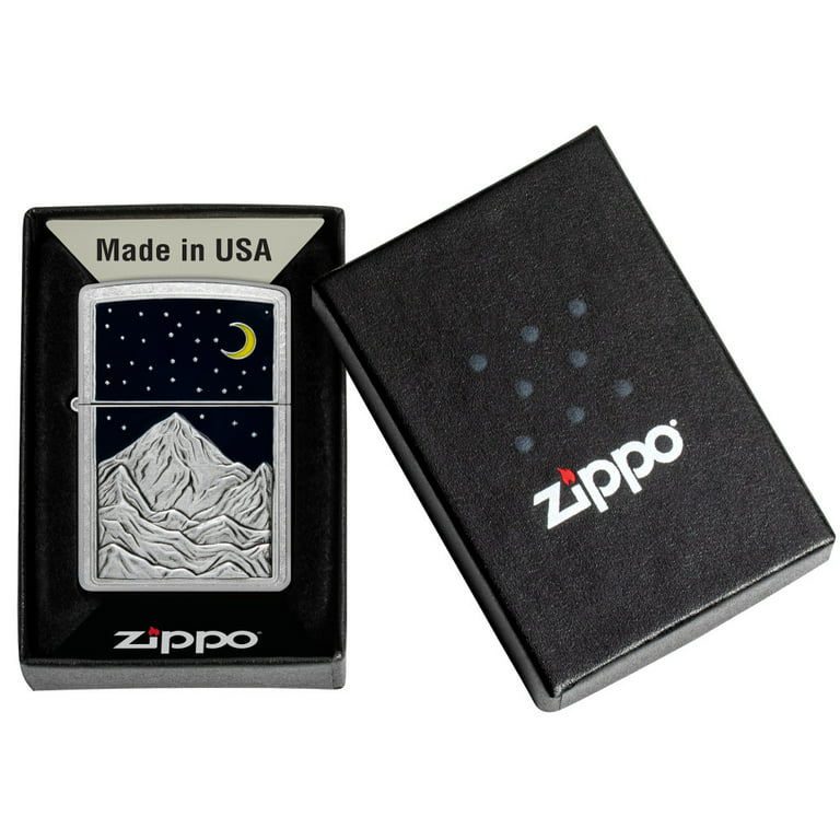 Zippo Mountain Emblem Street Chrome Pocket Lighter - Walmart.com