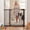 White, variant on Black Extra Wide Metal Pet Gate for Large Dogs, Auto Close Pressure Mount Safety Barrier, Heavy Duty Sturdy Dog Gate for Doorways Stairs Hallways, Sleek Design for Multi-Pet Households